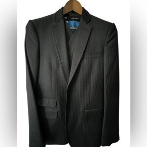 DSQUARED2: pinstripe men's suit jacket and vest